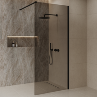 Inloopdouche Best-Design Dalis 100x200 cm Nero Mocha