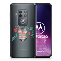 Motorola One Zoom Telefoonhoesje met Naam Boho Summer