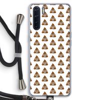 Poop emoji: Oppo A91 Transparant Hoesje met koord