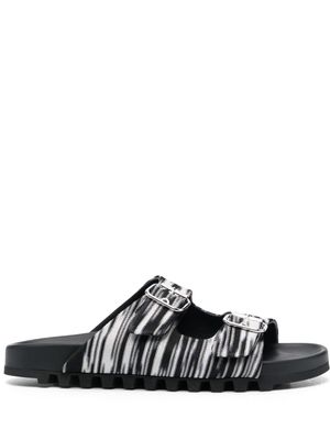 Missoni claquettes en maille à double boucles - Noir