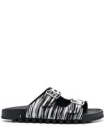 Missoni claquettes en maille à double boucles - Noir