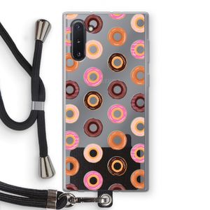 Donuts: Samsung Galaxy Note 10 Transparant Hoesje met koord