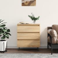 Dressoir 60x35x70 cm bewerkt hout sonoma eikenkleurig