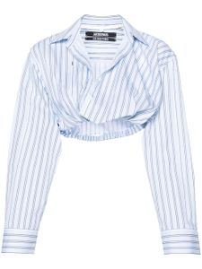 Jacquemus chemise rayée La Chemise Bahia - Bleu