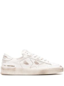 Golden Goose "baskets Stardan ""white/beige"" en cuir" - Blanc