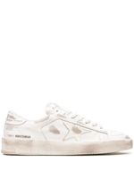 Golden Goose "baskets Stardan ""white/beige"" en cuir" - Blanc