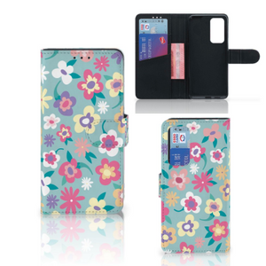 Huawei P40 Hoesje Flower Power