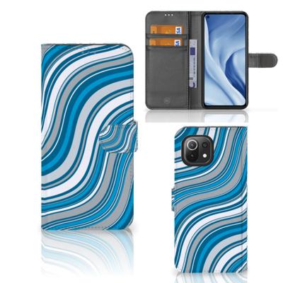 Xiaomi 11 Lite 5G NE | Mi 11 Lite | Telefoon Hoesje | Waves Blue