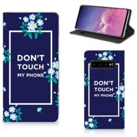 Samsung Galaxy S10 Design Case Flowers Blue DTMP