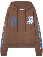 Off-White 23 Varsity Skate cotton hoodie - Marron