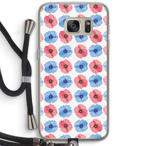 Klaproosjes: Samsung Galaxy S7 Transparant Hoesje met koord