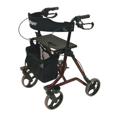 Lichtgewicht Rollator Torro (6,9 kg) | Kies uw kleur : Bordeauxrood | Drive