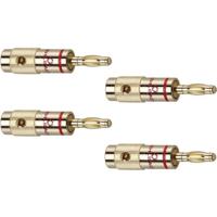 Oehlbach 3001 Luidsprekerconnector Stekker, recht Goud 4 stuk(s) Oehlbach 3001 Luidsprekerconnector Stekker, recht Goud 4 stuk(s)