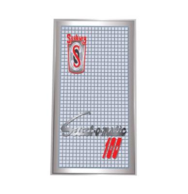 Seeburg HF100R Mech Carriage Cover 3-delige Stickerset