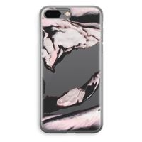 Roze stroom: iPhone 8 Plus Transparant Hoesje