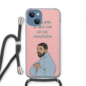 Hotline bling: iPhone 13 mini Transparant Hoesje met koord