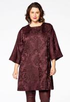 Yoek Blazer barok jacquard | Rood | Maat 50/52