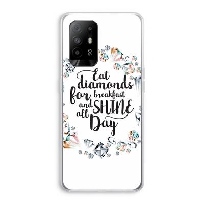 Diamonds: Oppo A95 5G Transparant Hoesje