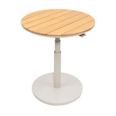 Padroni verstelbare bijzettafel sunny creme teak dia. 59 cm - Oosterik home