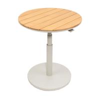 Padroni verstelbare bijzettafel sunny creme teak dia. 59 cm - Oosterik home