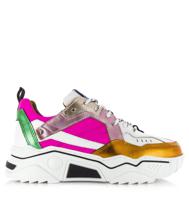 DWRS LABEL DWRS Label - Pluto | multi | white/multi Wit Leer Lage sneakers Dames