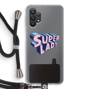 Superlady: Samsung Galaxy A32 5G Transparant Hoesje met koord