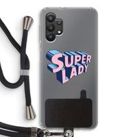 Superlady: Samsung Galaxy A32 5G Transparant Hoesje met koord