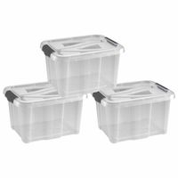 3x Stuks opberg boxen/opbergdozen 17 liter 40 x 32 x 23 cm kunststof - thumbnail