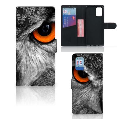 Samsung Galaxy A02s | M02s | Telefoonhoesje | Met pasjeshouder | Uil