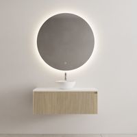 Onderkast Gliss Design Timotheus 100 CM Incl. Topplaat Corn Silk - thumbnail