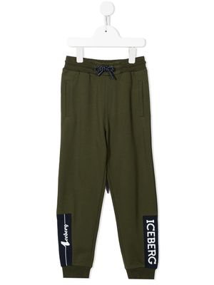 Iceberg Kids pantalon de jogging à logo imprimé - Vert