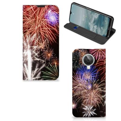 Nokia G10 | G20 Hippe | Standcase | Vuurwerk