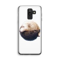 Yin Yang Wolves: Samsung Galaxy J8 (2018) Transparant Hoesje