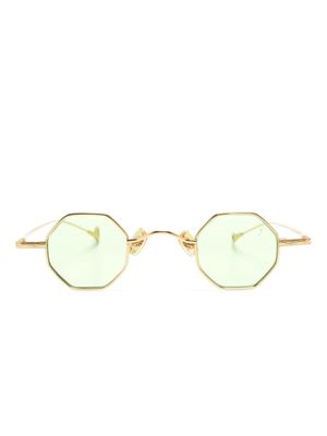 Eyepetizer lunettes de soleil tintées à monture géométrique - Or
