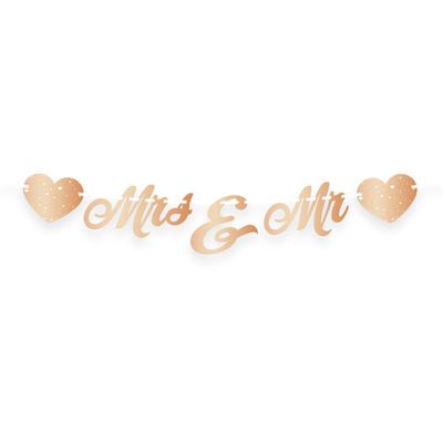 Letterslinger Mrs & Mr Roségoud (2m)