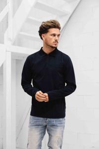 Cruyff Solido Lange Mouwen Polo Heren Zwart - Maat L - Kleur: Zwart | Soccerfanshop