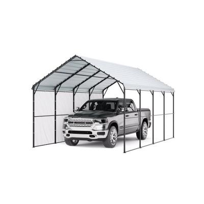 VEVOR Tent Garage, 3,6 x 6 x 3,15 m Garagetent, Carport met gegalvaniseerd stalen frame en dak, Autotent met verwijderbare zijwanden, Autoberging, Multifunctionele autostalling voor pick-uptrucks, boten, auto's en tractoren