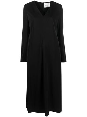 Jil Sander robe à manches longues - Noir
