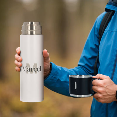 Thermosfles met beker bedrukken - 500 ml