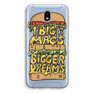 Big Macs Bigger Dreams: Samsung Galaxy J5 (2017) Transparant Hoesje