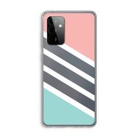Strepen pastel: Samsung Galaxy A72 Transparant Hoesje