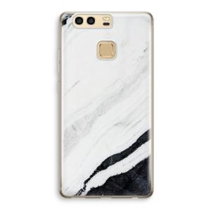 Elegante marmer: Huawei P9 Transparant Hoesje