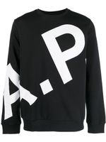 A.P.C. sweat Cory à logo imprimé - Noir - thumbnail