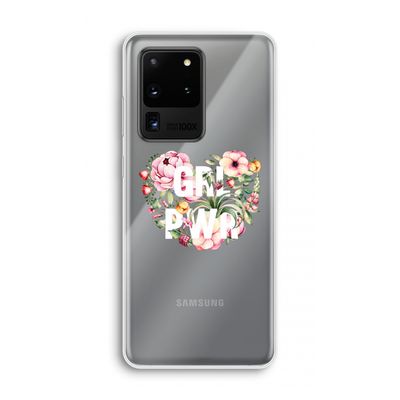 GRL PWR Flower: Samsung Galaxy S20 Ultra Transparant Hoesje