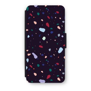 Dark Rounded Terrazzo: iPhone 7 Flip Hoesje