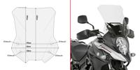 GIVI Windscherm, moto en scooter, D3112ST Verhoogd transparant