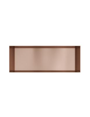 Hotbath &MORE Inbouwnis 30x80x10cm frameless Geborsteld Koper PVD