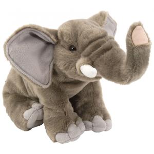 Wild Republic pluche olifant knuffel - 30 cm - zachte knuffels - realistische dieren - olifanten