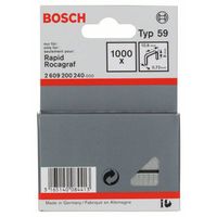 Bosch Accessories 2609200240 Nieten met fijn draad Type 59 1000 stuk(s) Afm. (l x b) 8 mm x 10.6 mm - thumbnail