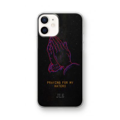 Praying For My Haters: iPhone 12 mini Transparant Hoesje